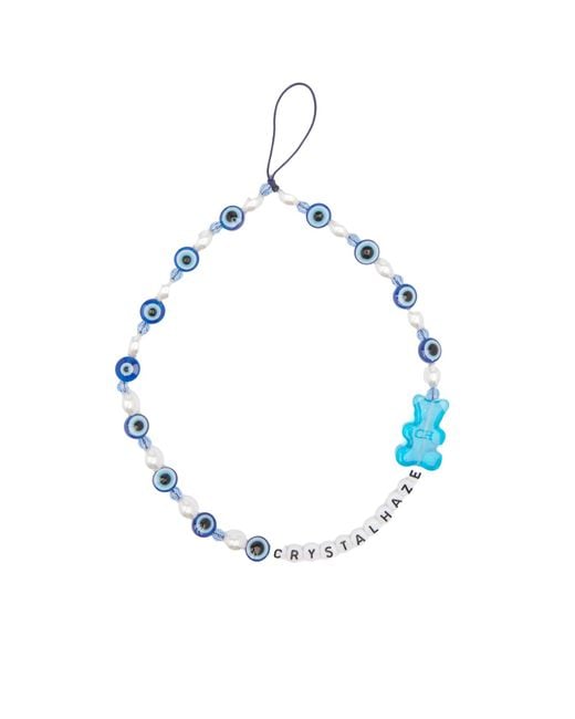 Crystal Haze Jewelry Blue Phone Bracelet Charm