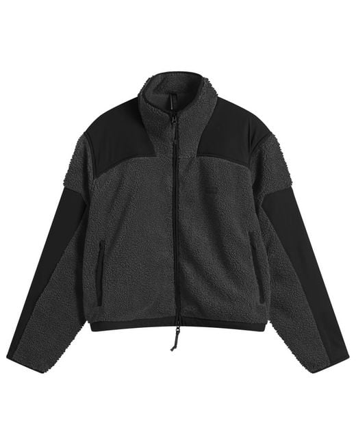 Skims Black Teddy Sherpa Zip Up
