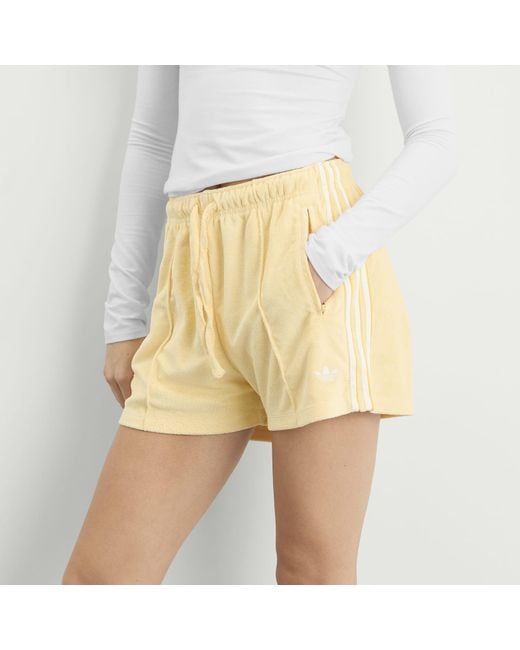 Adidas Yellow Terry Towel Shorts