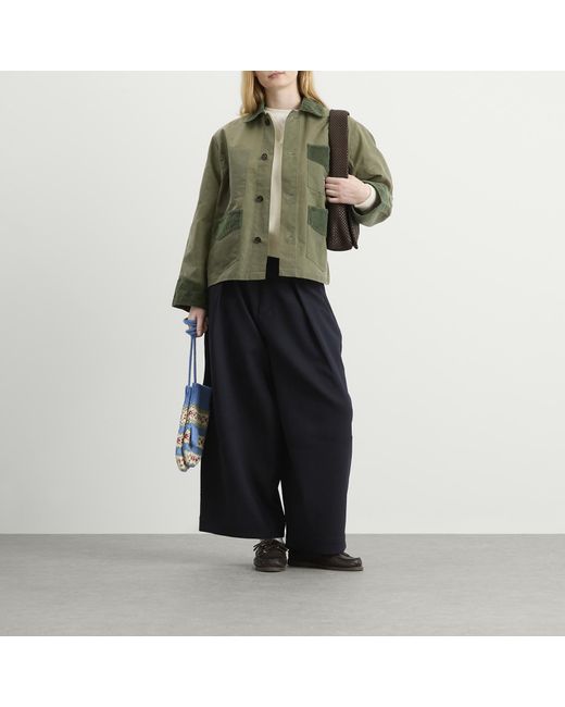 Bode Green Waxed Craft Jacket