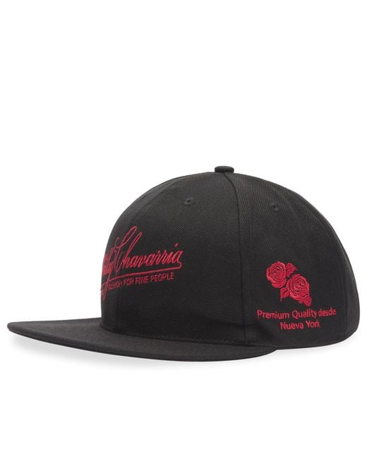 Willy Chavarria Black Fine Fashion Cap