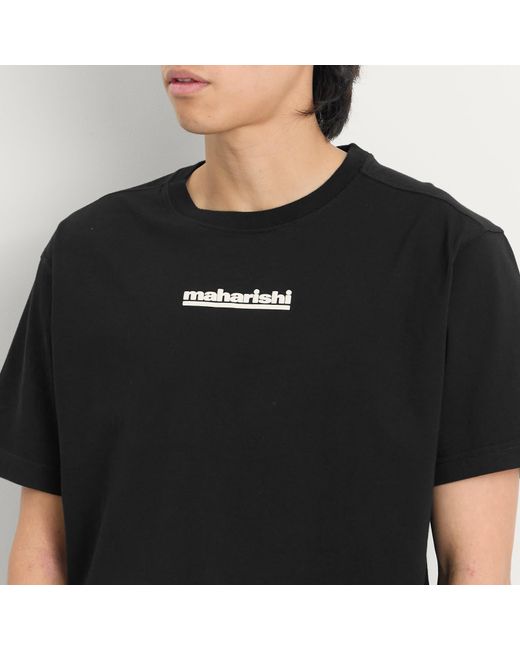 Maharishi Black Maha-Paizhi Sashiko T-Shirt for men