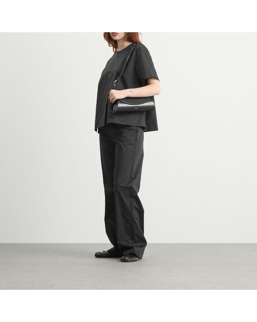 Jil Sander Black Cannolo Bag