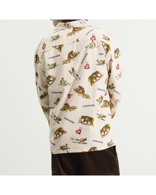 Human Made Natural Flannel Shirt for men
