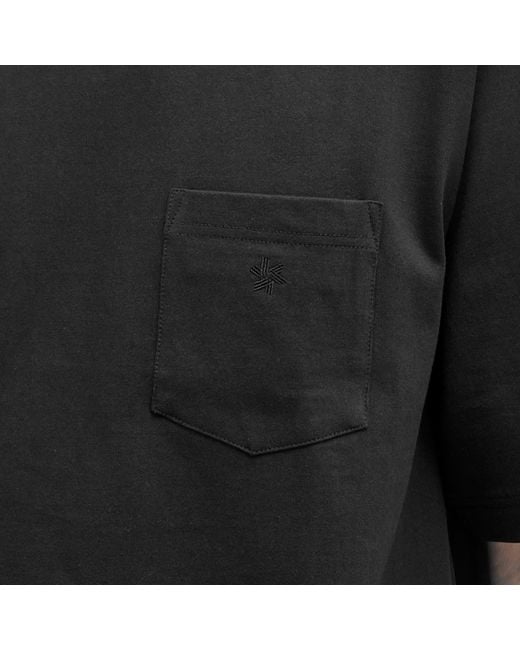 Goldwin Black Oversized Pocket T-Shirt for men