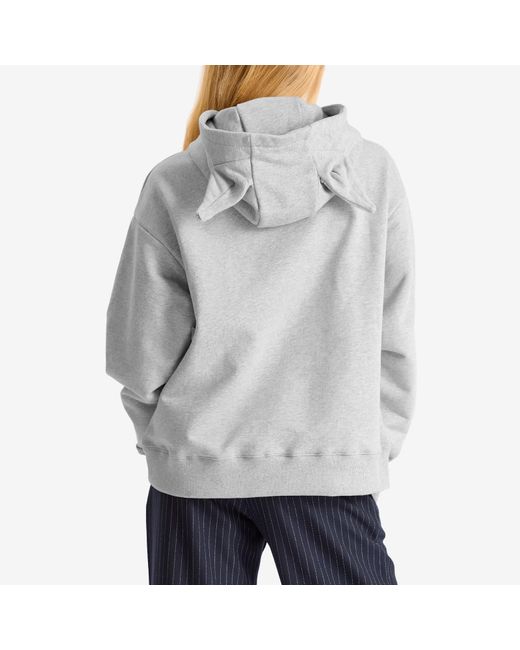 Charles Jeffrey Gray Patch Ears Hoody