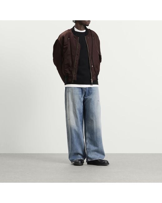 Maison Margiela Black Reversible Bomber Jacket for men