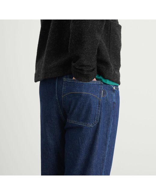 Folk Blue Barrel Leg Pant for men