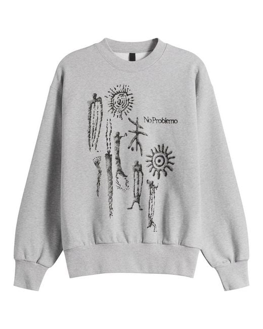 No Problemo Gray Ancient Findings Sweatshirt