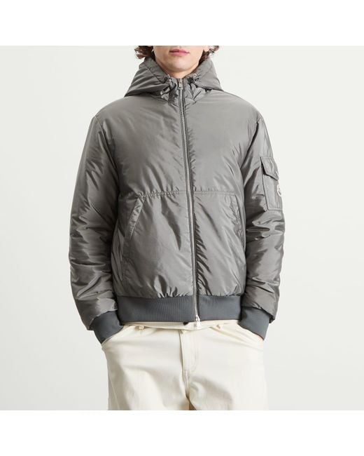 Moncler Gray Poiliot Jacket Eco Nylon Hooded Jacket for men
