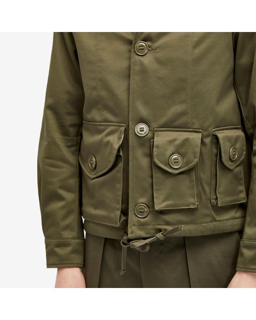Monitaly Green Military Service Jacket Type A for men