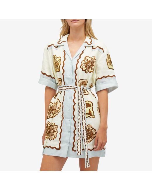 ALÉMAIS White Relic Mini Dress