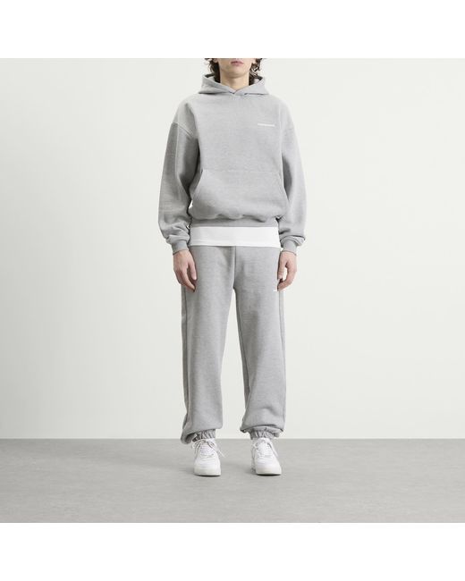 Annie Hood Gray Mini Logo Hoodie for men