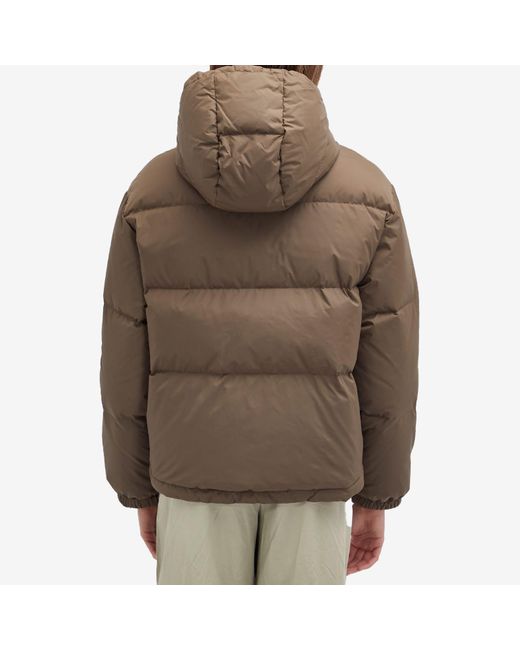 Sporty & Rich Brown Crown Puffer Jacket