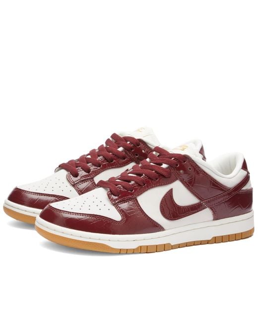 Nike Red W Dunk Low Lx Sneakers
