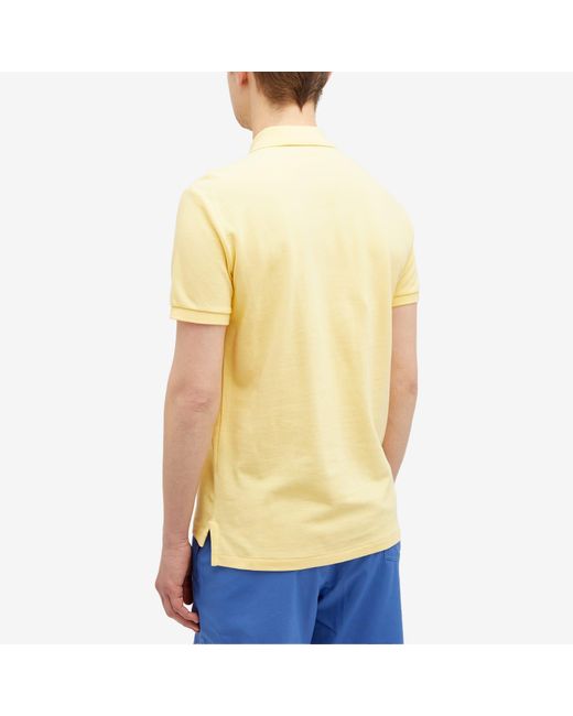 Polo Ralph Lauren Yellow Colour Shop Custom Fit Polo Shirt for men