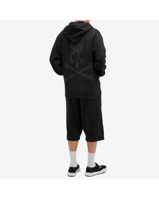 MASTERMIND WORLD Black Lounge Skull Zip Hoodie for men