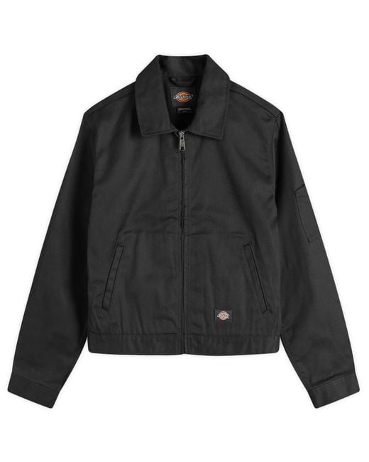 Dickies Black Unlined Cropped Eisenhower Jacket