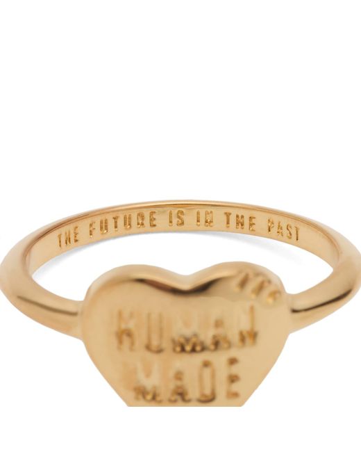 Human Made Metallic Heart Ring for men