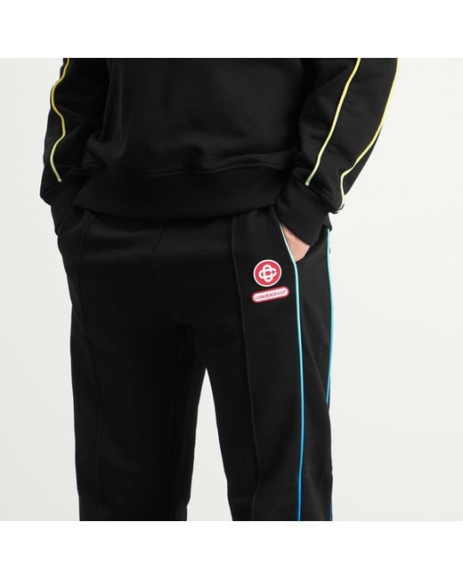 Casablanca Black Loopback Gradient Piping Open Hem Jogger for men