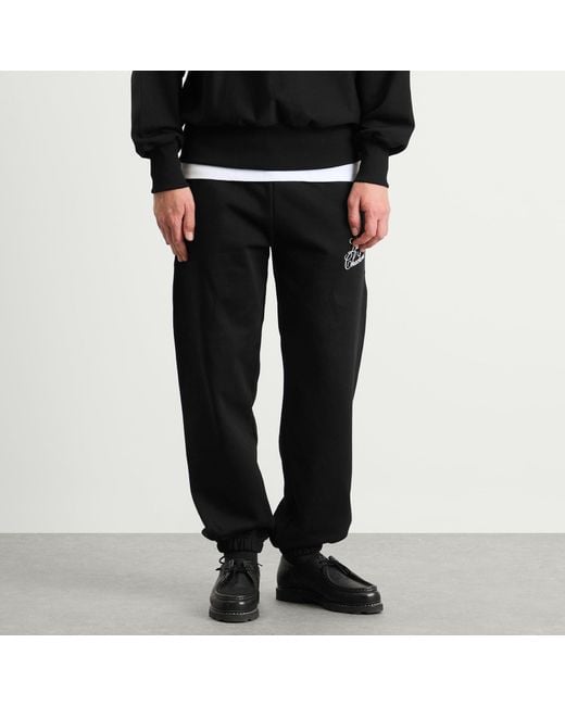 Late Checkout Black Script Joggers for men