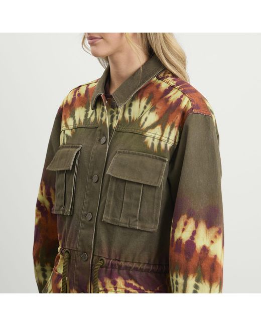 ALÉMAIS Green Marilyn Denim Jacket