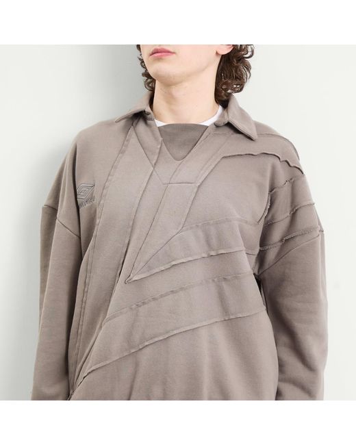 Umbro Gray Diamond Drill Sweat Top for men