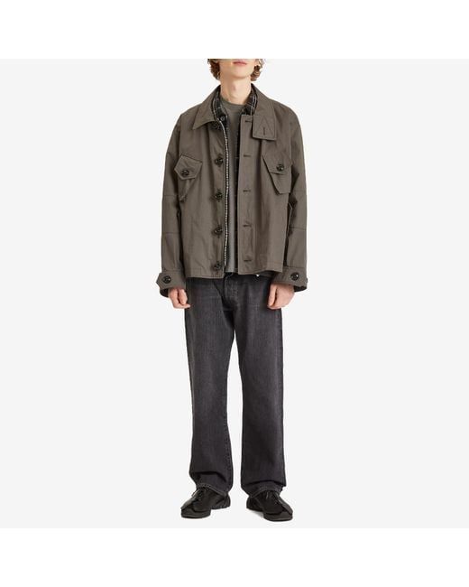 Our Legacy Brown Nylon Service Jacket for men