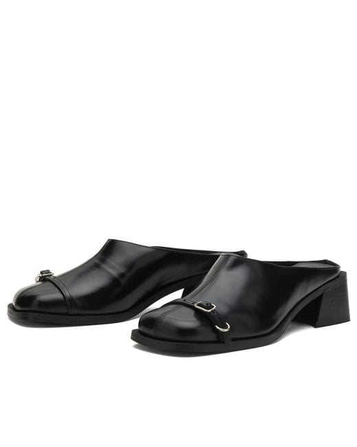 Justine Clenquet Black Janis Mules