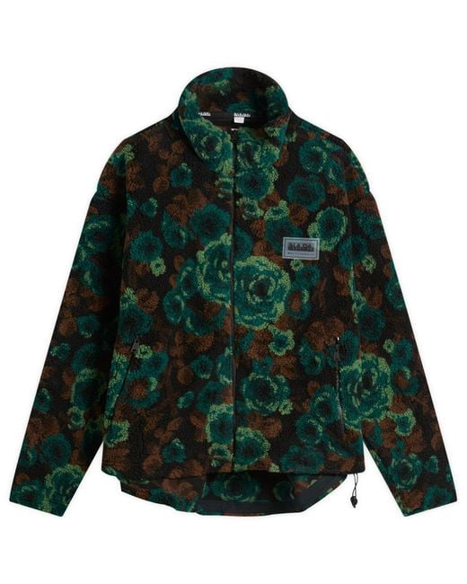 Napapijri Green X Martine Rose Jacquard Fleece Jacket for men