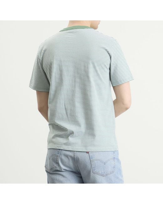 Armor Lux Blue Fine Stripe T-Shirt for men