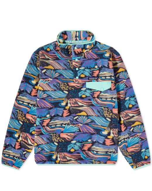 Patagonia Blue Lightweight Synch Snap T Pullover