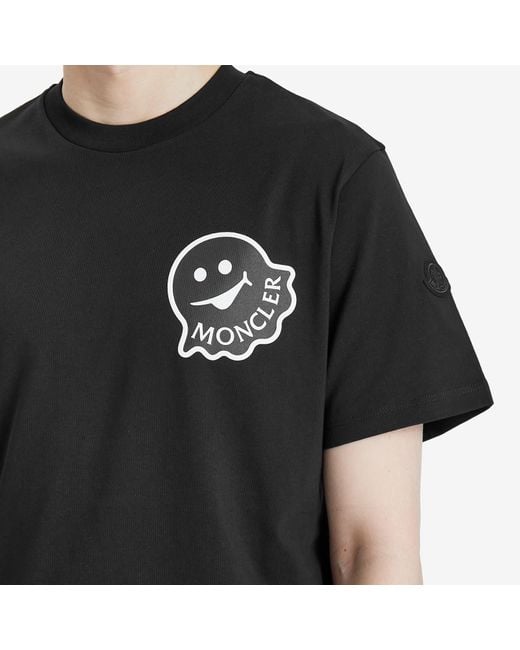 MONCLER ゴーストTシャツ Moncler Cotton Jersey Ghost Logo T-Shirt in Black for Men | Lyst