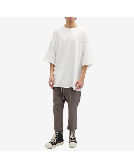 Rick Owens Gray Cargo Cropped Pants for men