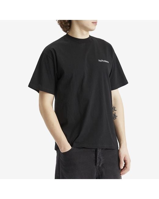 No Problemo Black Eau De Problemo Ss T-Shirt for men