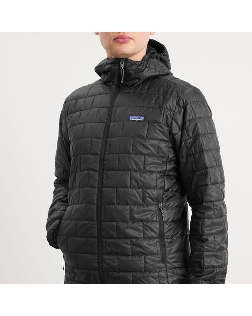 Patagonia Gray Nano Puff Hooded Jacket for men