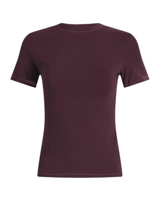 Skims Purple Cotton Jersey T-Shirt