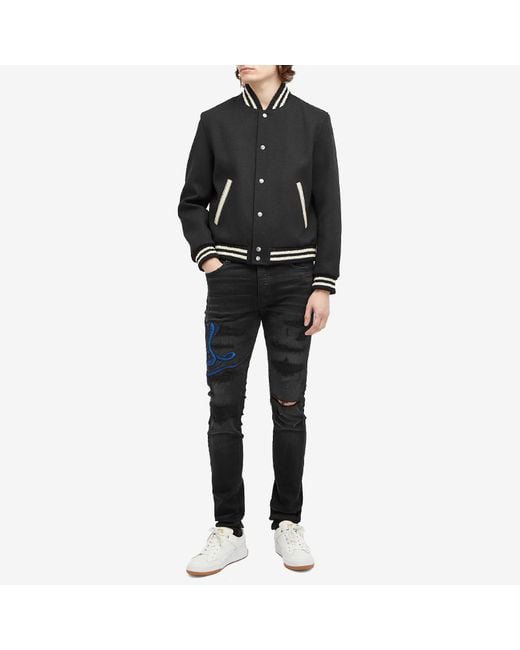 ◆大人気◆【AMIRI】Snake Chinese New Year フーディー AMIRI Men's CNY Snake Hoodie in Black/Red Amiri