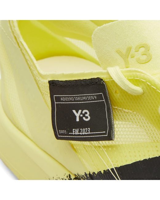 Y-3 Yellow Takumi Sen 9 Sneakers for men