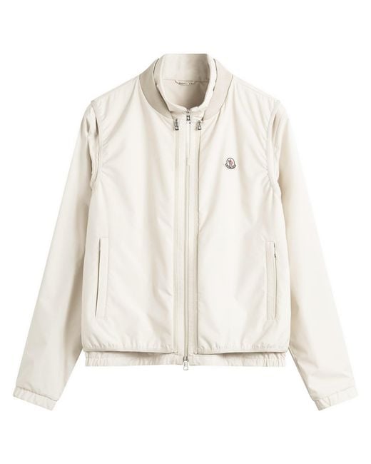 Moncler White Hemmoor Jacket With Removable Gilet for men