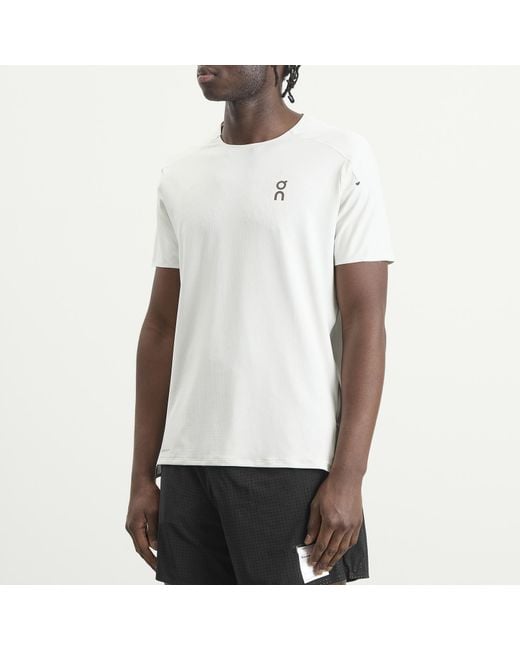 On Shoes White Performance T-Shirt for men