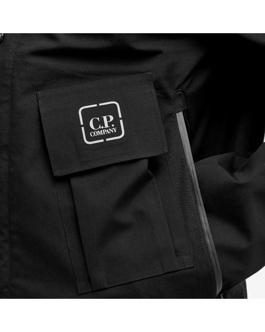 C P Company Black Metropolis Hyst Stand Collar Jacket for men