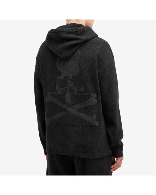 MASTERMIND WORLD Black Lounge Skull Zip Hoodie for men