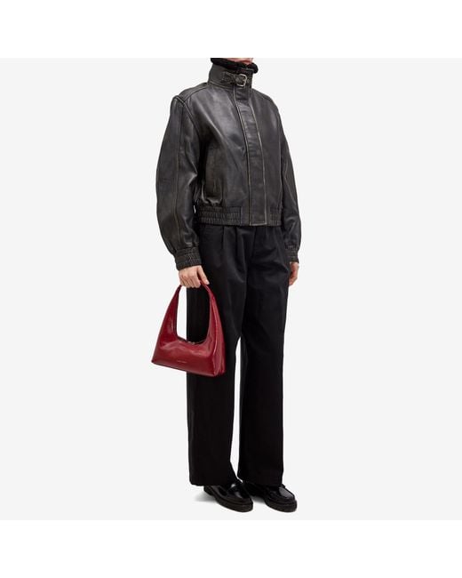 MARGE SHERWOOD Red Hobo Shoulder Bag