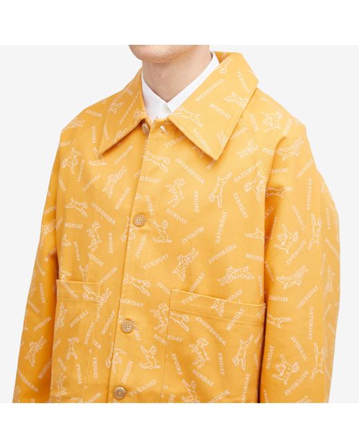 Bode Yellow Pooch Jacket for men