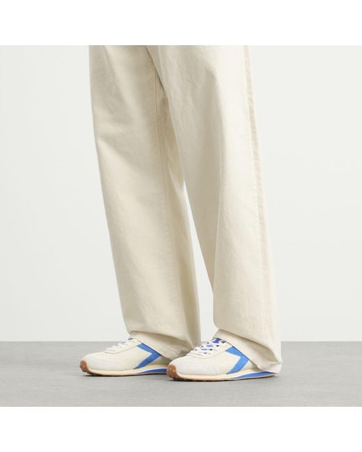 Diadora Blue Rally Punched Sneaker for men