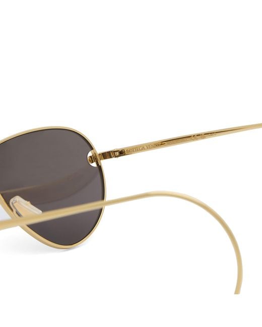 Bottega Veneta Metallic Bottega Veneta Bv1437S Sunglasses