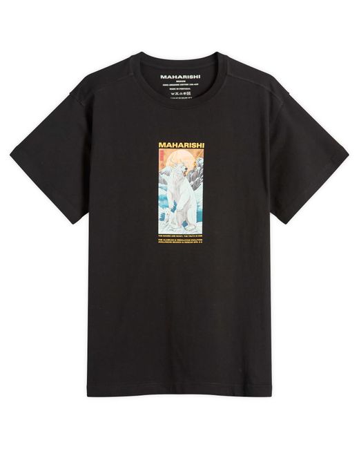 Maharishi Black Alaskan Polar Bears T-Shirt for men