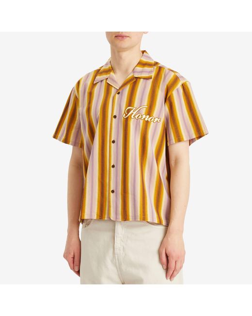 Honor The Gift Brown Auto Shop Camp Shirt for men