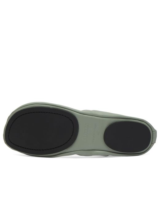 Alohas Green Naira Leather Ballet Flats